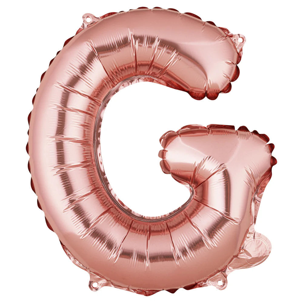 Balon folie litera G rose gold-40 cm